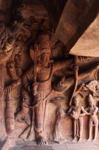 Vamana statue in Caves of Badami