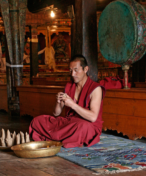 A Lama at thiksey monastery