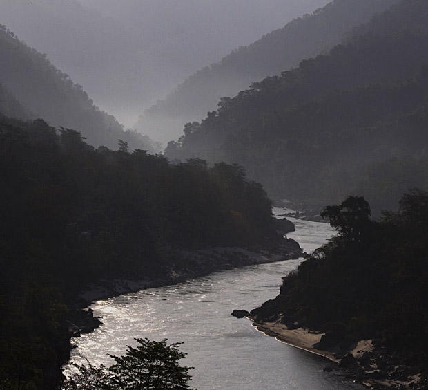 Valley of River Ganges near Rishikesh