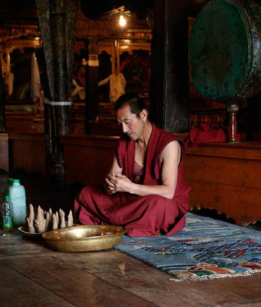 buddhist monk, ladakh
