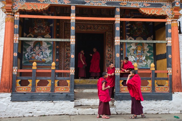 young monks in BHutan