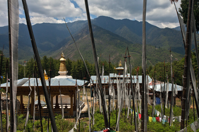 Prayer Flags at Paro, Bhutan