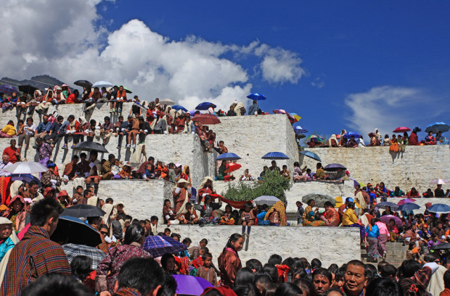 thimphu tsechu, a festival in bhutan